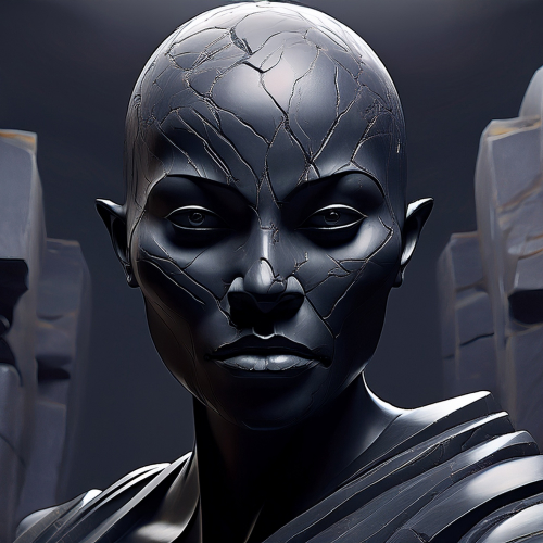 Dark Obsidian Guardian AI Image Prompt