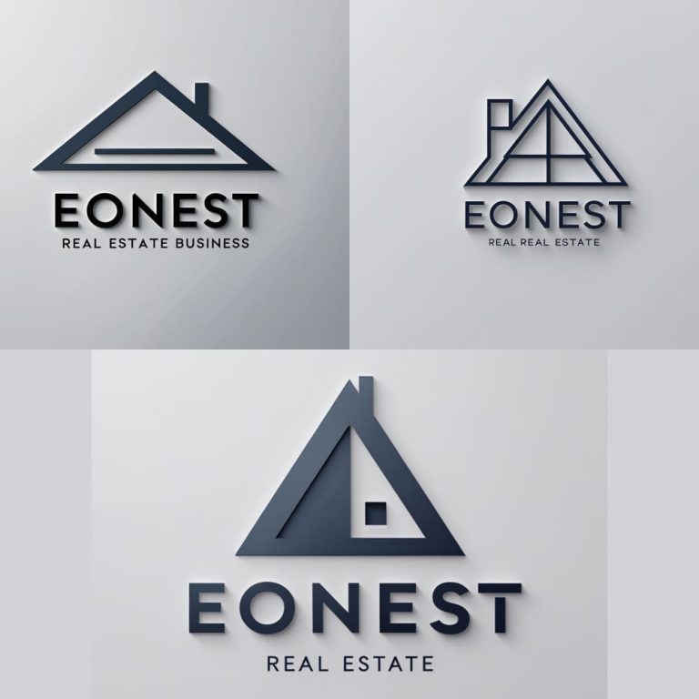 AI Prompt for minimalistic real estate logo
