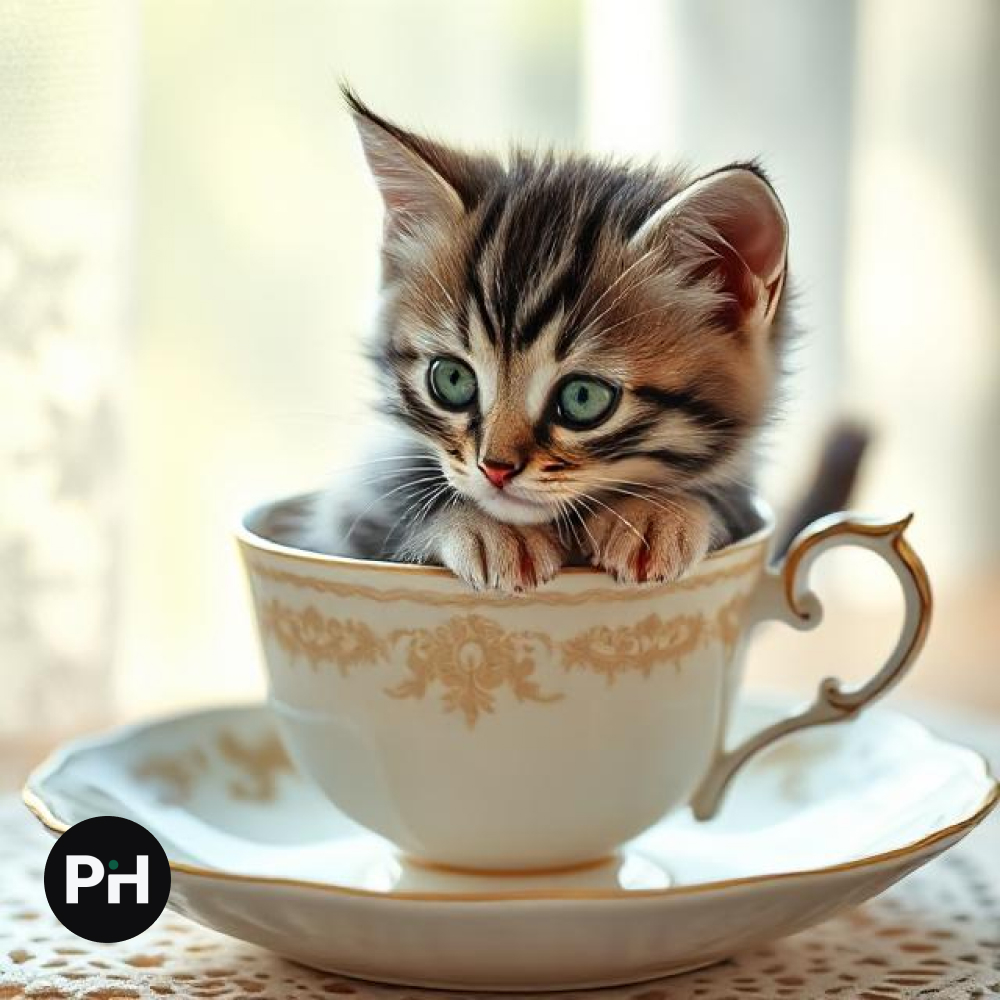Miniature Cat Macro Photography AI prompt Template