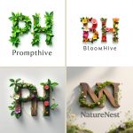 Natural Lettermark Logo AI Prompt Template