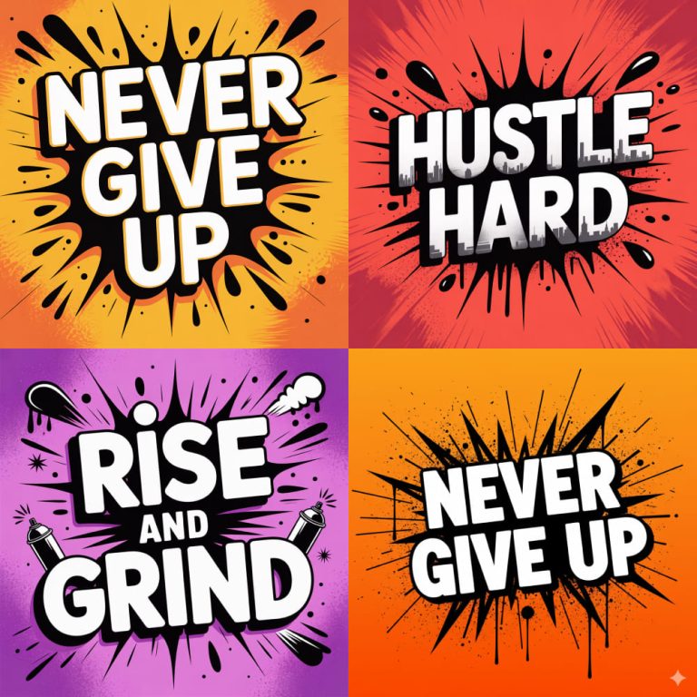 Classic Street Art Motivational Poster AI Prompt